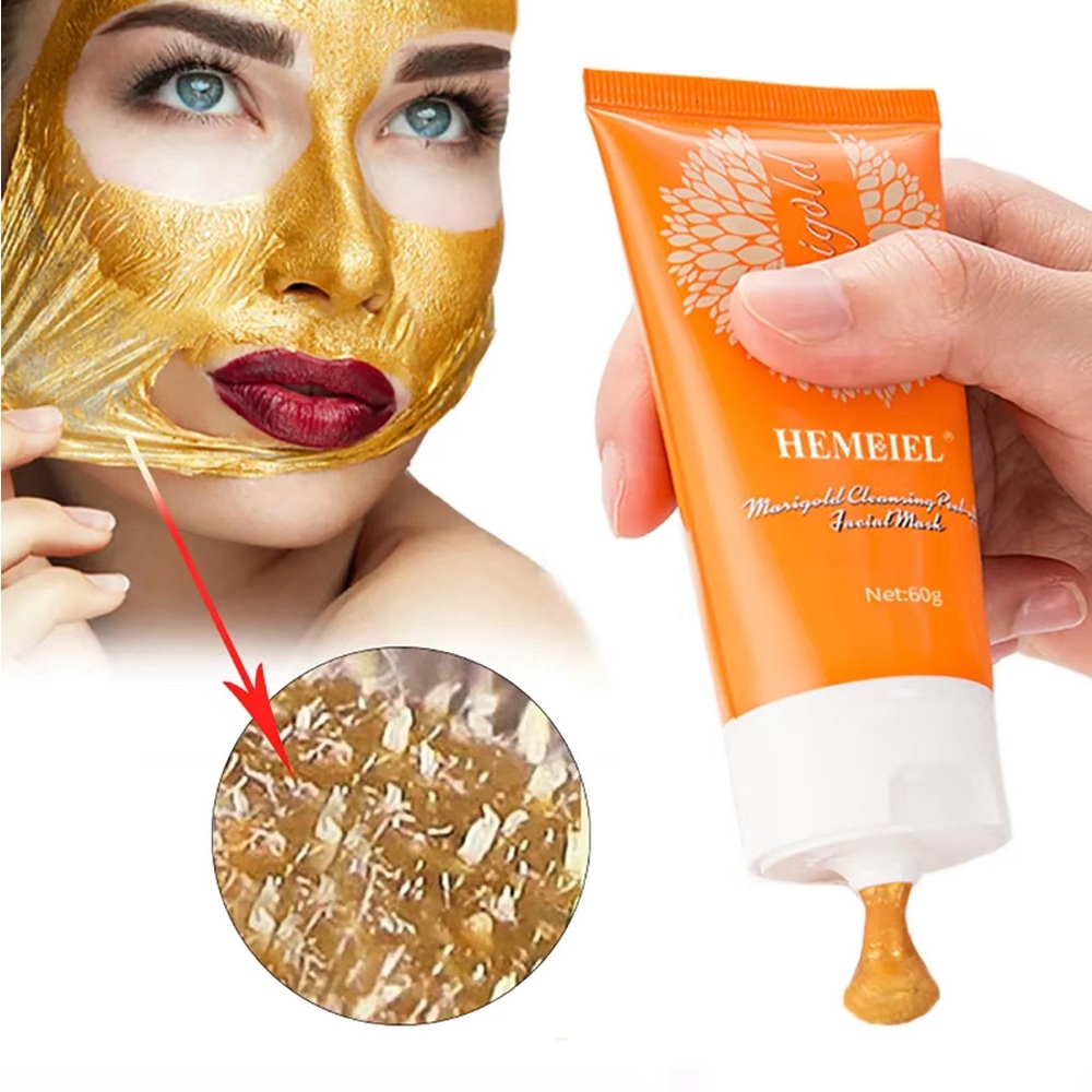 2/$10 New Hemeiel Marigold Cleaning Peel Off Gold Facial Mask